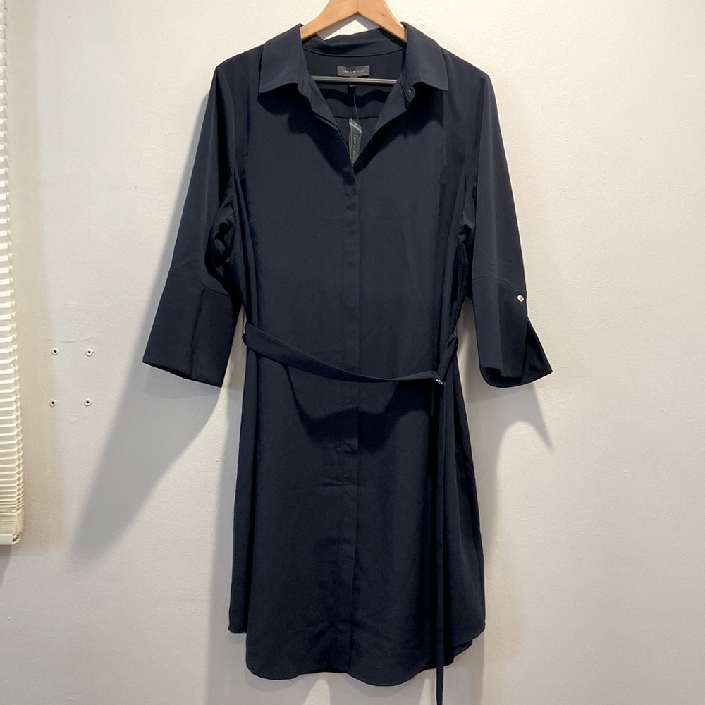 NWT The Limited Chiffon Button Down Shirt Dress Women Plus Size 16W